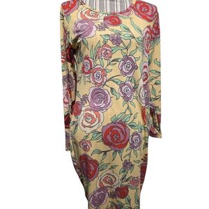 LuLaRoe Floral Long Sleeve Dress
